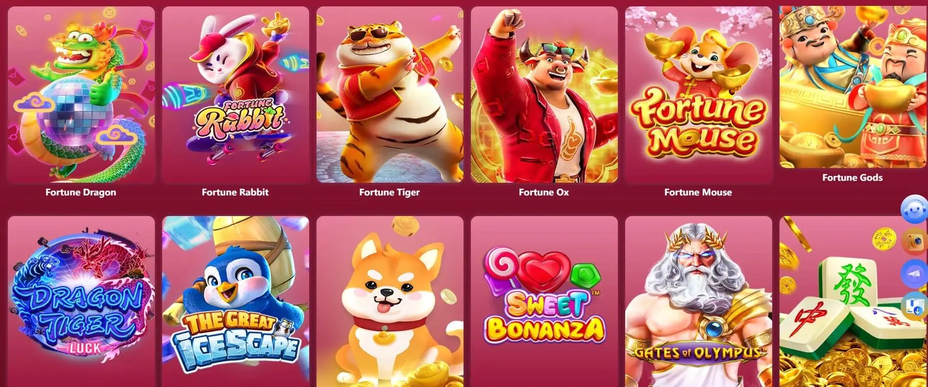 Pengguna sedang bermain permainan slot Fortune Tiger di aplikasi beton 88 dengan menu olahraga terlihat di sidebar